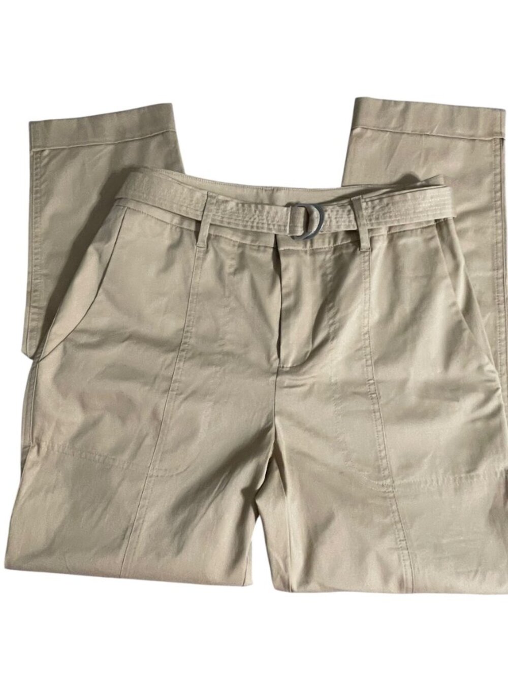 Chico’s Beige Belted Pants with D-Ring Detail - Picture 4 of 11